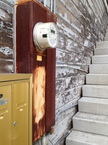 Meter and stairs